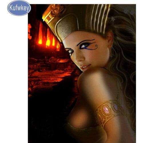 Full,Diamond painting,60x80CM,Egyptian,queen,square Rhinestone,Diamond mosaic,wall Picture,5d,Diy,Diamond embroidery customzied