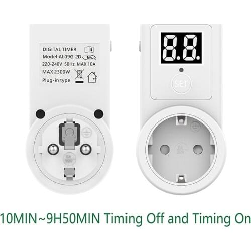 Hot EU Plug Countdown Switch Two Digit Display Countdown Timer Programmable Control Telephone Battery Electric Vehicle Charging