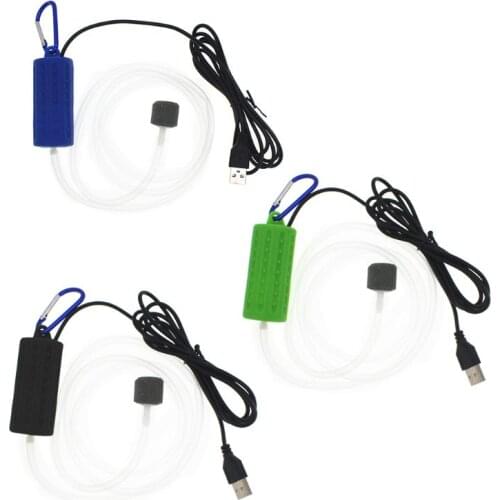 Portable Mini USB Aquarium Fish Tank Oxygen Air Pump Mute Energy Save Compressor Aquatic Terrarium Accessory