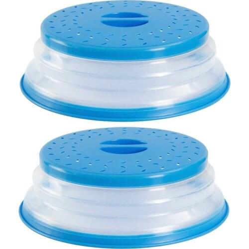 PREUP Collapsible Microwave Cover Microwave Splatter Lid Food Cover Splatter Guard Microwave Hover Cover Kitchen Tool