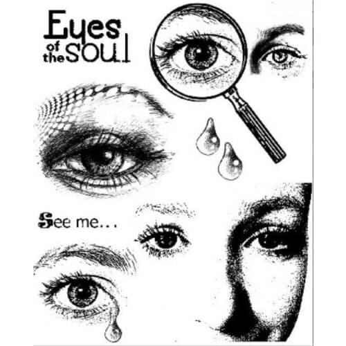 Eye background Transparent Clear Stamp for DIY scrapbooking/Card Making C56