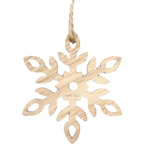 Christmas decoration snowflake Wooden Cutting Dies Pendant Gift Decor Craft Knife Mold Compatible With Most Die Cuts Machines