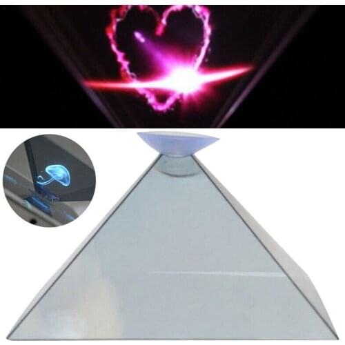 Smartphone Hologram Advertise 3D Holo Box Holographic Pyramid Phone Mobile Projector Showcase Type Box Display Tablet D0Q7
