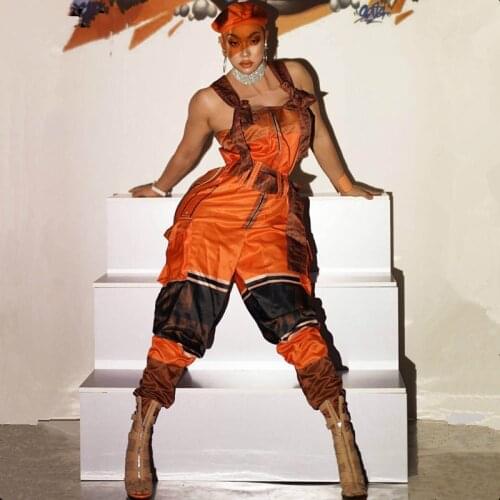 Jazz Dance Jumpsuit Hip Hop Dance Wear Bar Nightclub Female Singer Stage Costume Festival Party Dance Team Performance Clothes