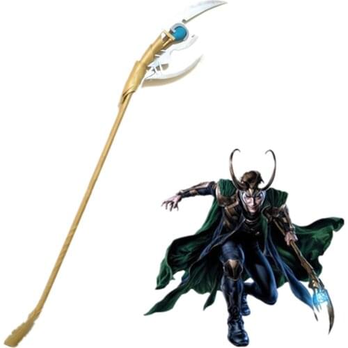 Thor God of Evil Loki Laufeyson Cosplay Scepter Weapon Prop Decorative Halloween Christmas Party Replica Prop