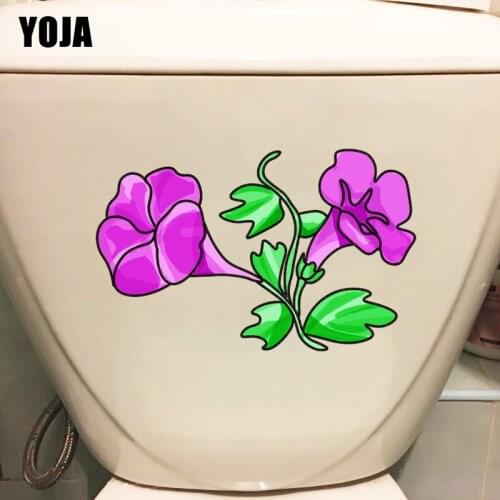 YOJA 23.6*15CM Morning Glory Cartoon Wall Stikcer Decal Kids Room Classic Toilet Bathroom Decor T1-0727