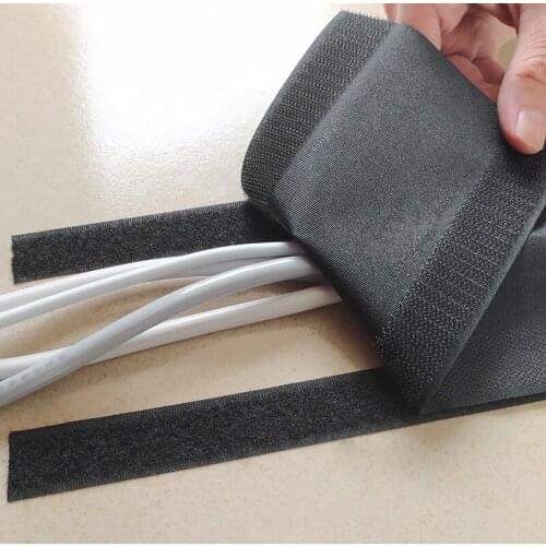 1 Meter Wire Protection Sleeve Adjustable Hook Loop Office Desk Wire Cable Cover For Floor Carpet Desk Office Supplies