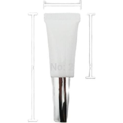 3ml soft or mildy wash or butter or handcream tube with silver lid can used for eye cream container
