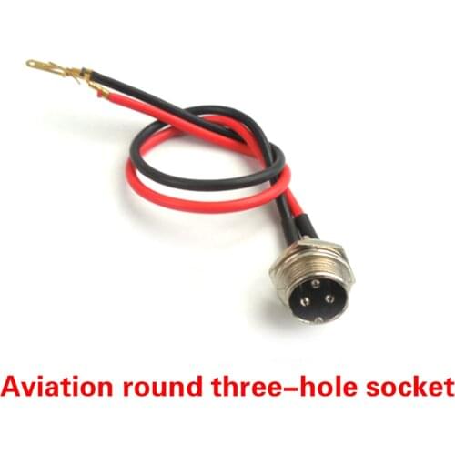 3 PIN Battery Charger Port Connector Socket with Waterproof Cap For Electric Scooter Connectors