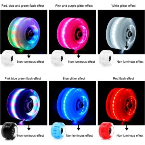 4Pcs Glow Skate Flash Wheel Micro Scooter Flashing Roller Back Rear Skateboard Scooter Ball Roller Wheel Scooter New Arrival