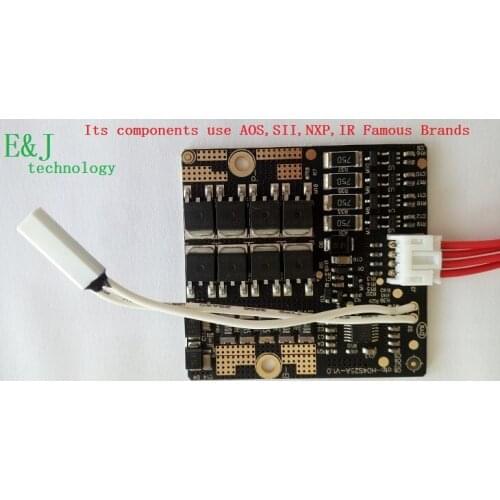 4S 25A Discharge 50A Peak Instant Discharge LiFePO4 Battery PCM BMS For 12.8V Battery Pack With Balance Function