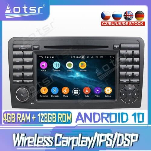 Android 10 PX6 128G For BENZ ML CLASS W164 2005 2012 DVD GPS Navigation Auto Radio Stereo Video Multimedia Player HeadUnit 2din