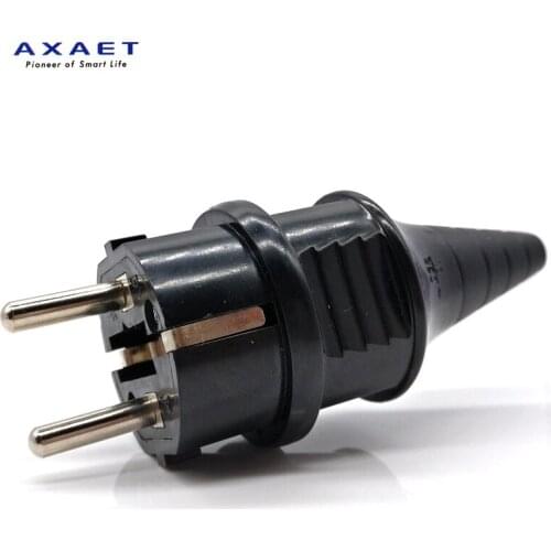 AXAET Butt Plug Socket EU Adapter Electrical Plug Accessories AC Power Connector Cable Cord Female Male Converter 16A 250V