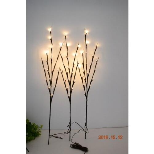 Free Shipping 28" lighted branch 60 LED with 3 sub-branches Holiday Home Christmas Party Wedding Gift Light Up Twig Branch Light