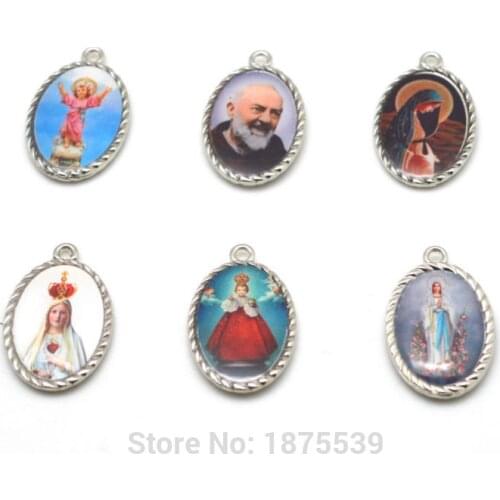Fatima Pio Our Lady of Guadalupe Two Side Same Picture Fashion Catholic Pendant