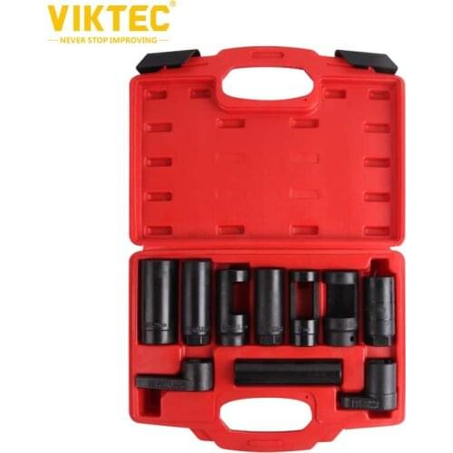 VIKTEC 10pc Oxygen Sensor Socket Set