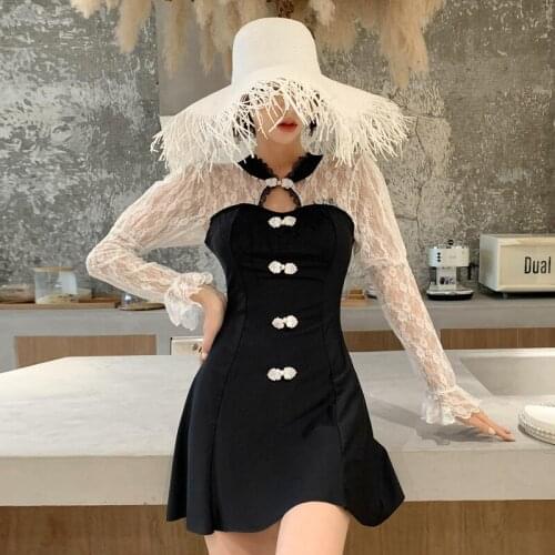 Sexy One Piece Swim Suits Push Up Beach Summer Retro 2021 Bikini Set High Waist Swimsuit Dress Big Size Onepiece Swimwear New