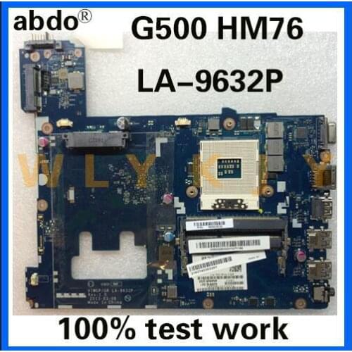 Abdo VIWGP/GR LA-9632P motherboard for Lenovo G500 notebook motherboard PGA989 HM76 DDR3 100% test work CPU support i3 i5 i7