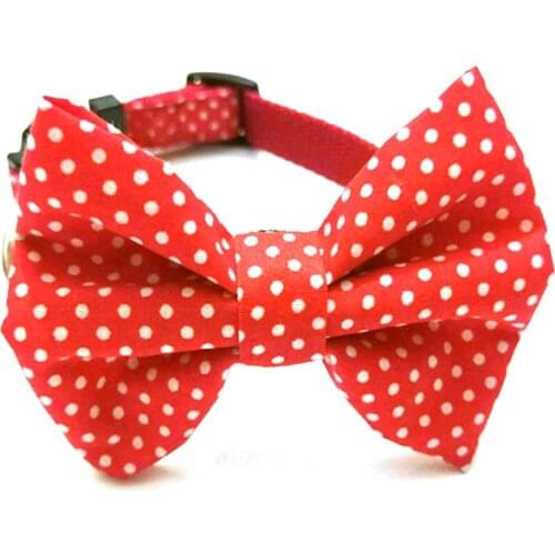 Cute Polka dot dog bow tie dog ties dog accessories collar Dog Pet Puppy Bowtie Necktie Collar dog bow pet tie