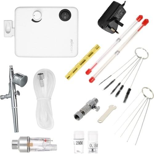 Multi-purpose Dual Action Airbrush Mini Air Compressor Set Gravity Feed Air Brush Kit For Nail Airbrush Model/Cake/Car Painting