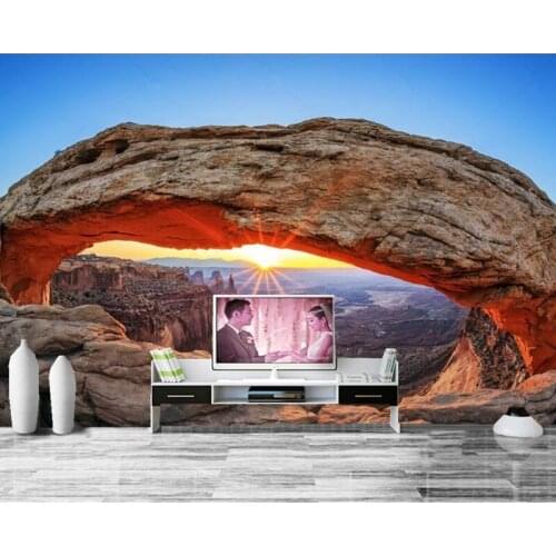 Custom large mural,American Canyon Sunrise wallpaper,hotel restaurant living room tv sofa wall bedroom 3d background wallpaper