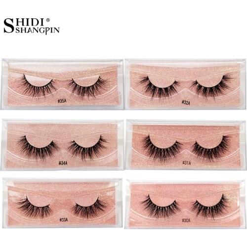 New 1pair mink false eyelash handmade fluffy dramatic eye lash extension mink cilos maquiagem makeup faux cils