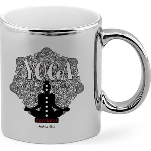 Personalized Professional Yoga Instructor Chrome Mug Cup-2