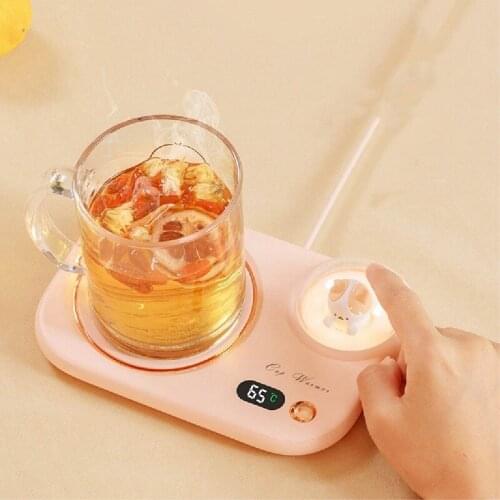 20W Warm Coaster Constant Temperature Heating Coaster Office Water Cup Thermos Cup Base Hot Milk Coffee Cup Mat 220V