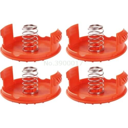 Trimmer Replacement Spool Cap Covers and Spring for Black-Decker