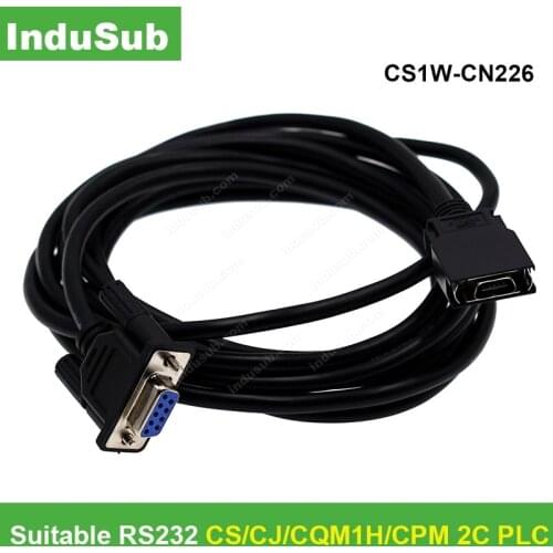 Compatible CS1W-CN226 RS232 interface adapter Program Cable for CS/CJ/CQM1H/CPM 2C PLC CS1W/CN226 2.5M CS1WCN226