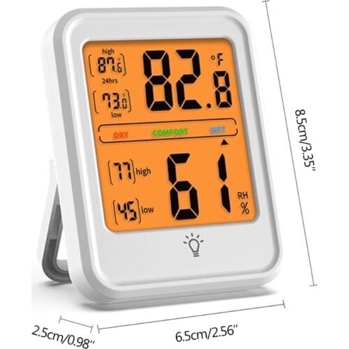 Indoor Outdoor Thermometer Hygrometer ℃/℉ Max/Min Temperature Humidity Monitor M89B