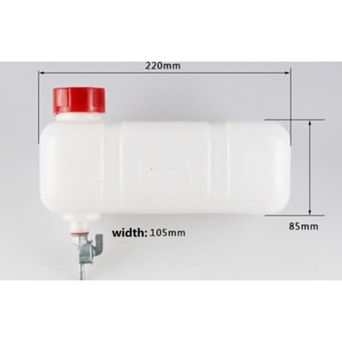 Fuel tank assembly w/ cock for Chinese 1E40F 1E43F 445F 2 stroke petrol 142F filter cap valve cock tap pump parts