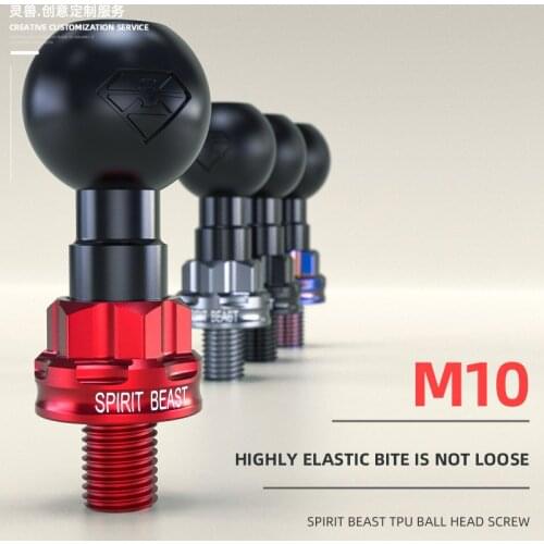 Universal M10XP1.25 Motorcycle Mirror Extension Ball Seat Base for Honda Suzuki YAMAHA Kawasaki Phone GPS Action camera Bracket
