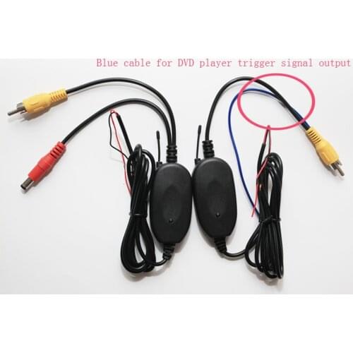 2.4G Wireless RCA Video FM Transmitter Receiver Kit with trigger wire for Car Monitor Rear view Reverse Backup Camera