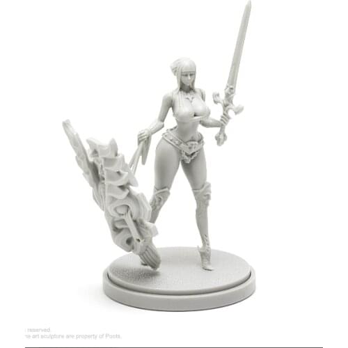 30mm Resin Figure model kits Paladin Variant Unassembled and unpainted 039