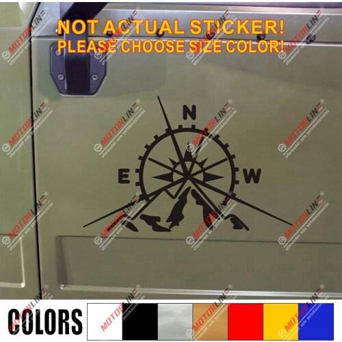 4X4 Off Road compass Decal Sticker Mountain Car Vinyl fit for Jeep Ford Chevy b