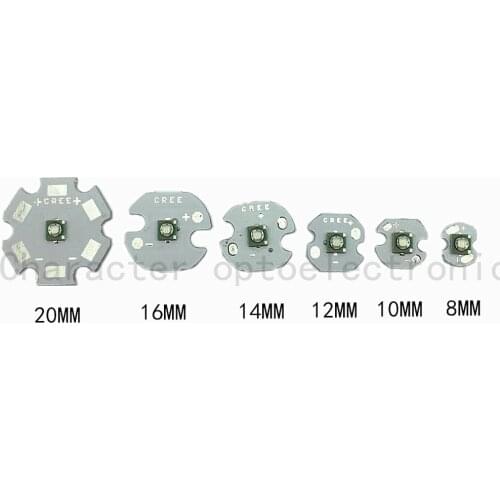 5 pcs/lot Cree XPE XP-E R3 1-3W LED Emitter Diode Blue 460-470nm XPE LED with 20/16/14/12/10/8mm heatsink