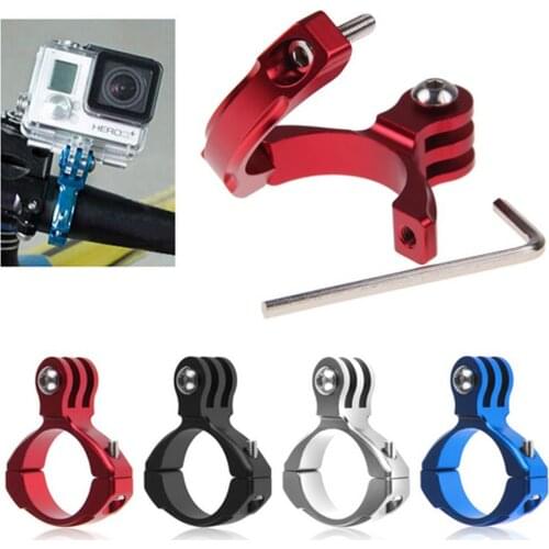 Bike Cycle Aluminum Handlebar Bar Clamp Mount for Gopro Hero 1/2/3/3+ Brand new and high quality Easy to install and remove
