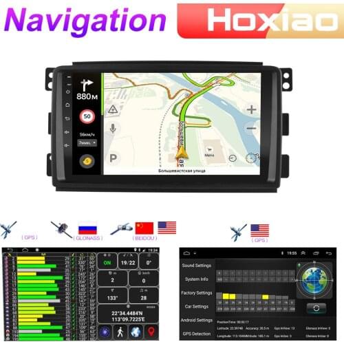 4G Android 9 2din Car Radio Multimedia Video Player For Smart fortwo 2005 2006 2007 2008 2009 2010 Navigation GPS audio 2 DIN