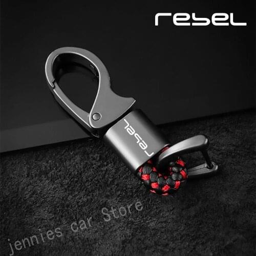 Custom logo hanging waist with metal leather cord keychain for Honda Rebel CMX 300 500 CMX300 CMX500 2017- 2021 Accessories