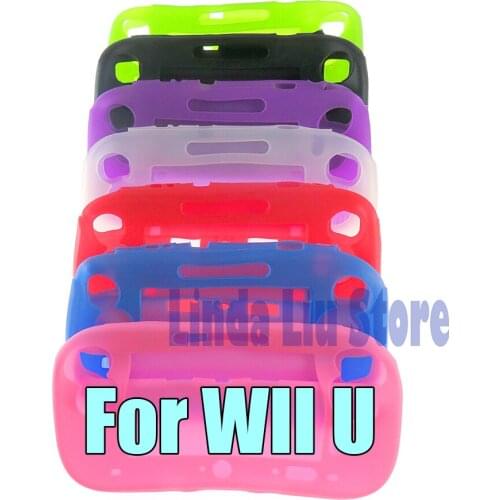 ChengChengDianWan 100pcs For Nintendo Wii U High quality Silicone case Gel Case Cover Skin Shell case for WIIU