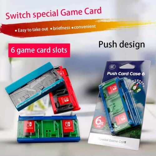 For Nintendo Switch /switch Lite Game Card Box 6 Cards Push To Pop Up Design Easy To Take