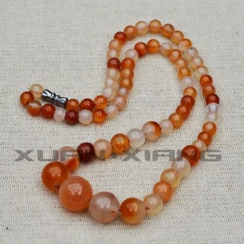 Drop Shipping Women Necklace Red Agate Chalcedony Jades Stone Necklaces Buddha Beads Tower Chain Necklace Women Fine Jewelry