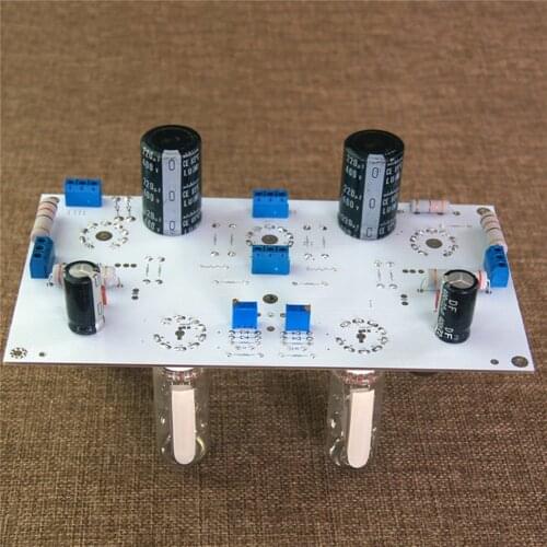 HIFI Stereo Vacuum Tube Amp Power Amplifier PCB 6E2 Level Indicator Bare Board DIY Kit 6N2/6N1+6P1 3W*2