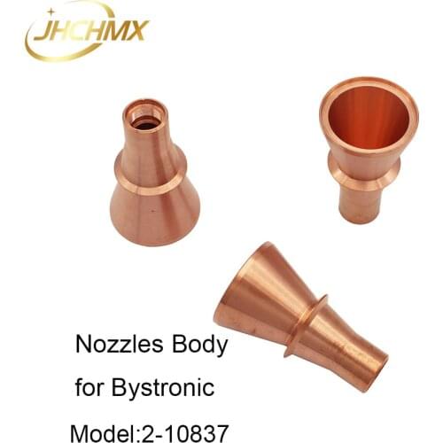 JHCHMX 10pcs/lot Bystronic Nozzles Body 2-10837 Nozzles Holder Copper Housing Machine Replacement Parts & accessories