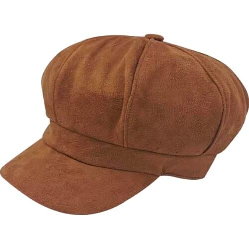 New Fashion Women Camel Flat Navy Hat Cap Female Fashion Berets Hot Sale Street Style Beret Caps Brand Hats Newspaper Caps