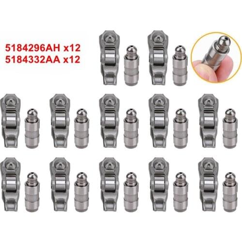 24PCS Rocker Arm & Lifter Kit 5184296AH 5184332AA For Chrysler Dodge Jeep Ram 2011-2019 3.6L