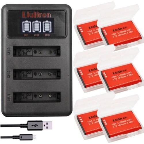 Li50b Li-50B LI50B li 50B Battery + lcd Charger for OLYMPUS SP 810 800UZ u6010 u6020 u9010 SZ14 SZ16 D755 u1010 SZ30 SZ20 XZ-1