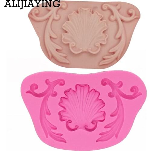 M1225 European relief Shape, vine lace 3D Silicone Fondant Cake Mold. For Cake Decorating, Jelly, Chocolate, flower Modeling