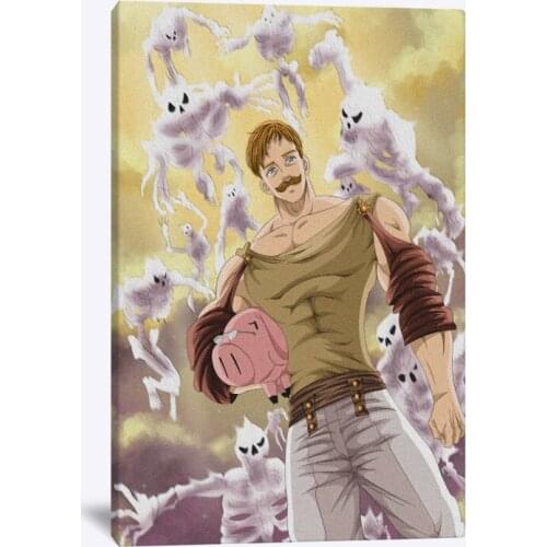 Modular Pictures Anime Canvas Wall Art Paintings Nanatsu No Taizai Escanor Printed Poster Living Room Home Decoration No Frame